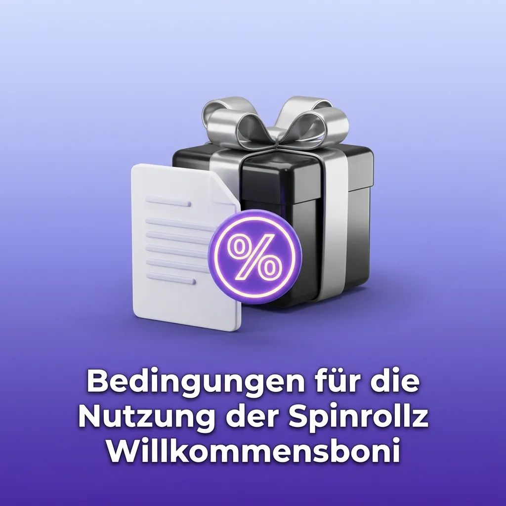 Übersicht der Spinrollz Bonusbedingungen und Regeln für den Willkommensbonus.