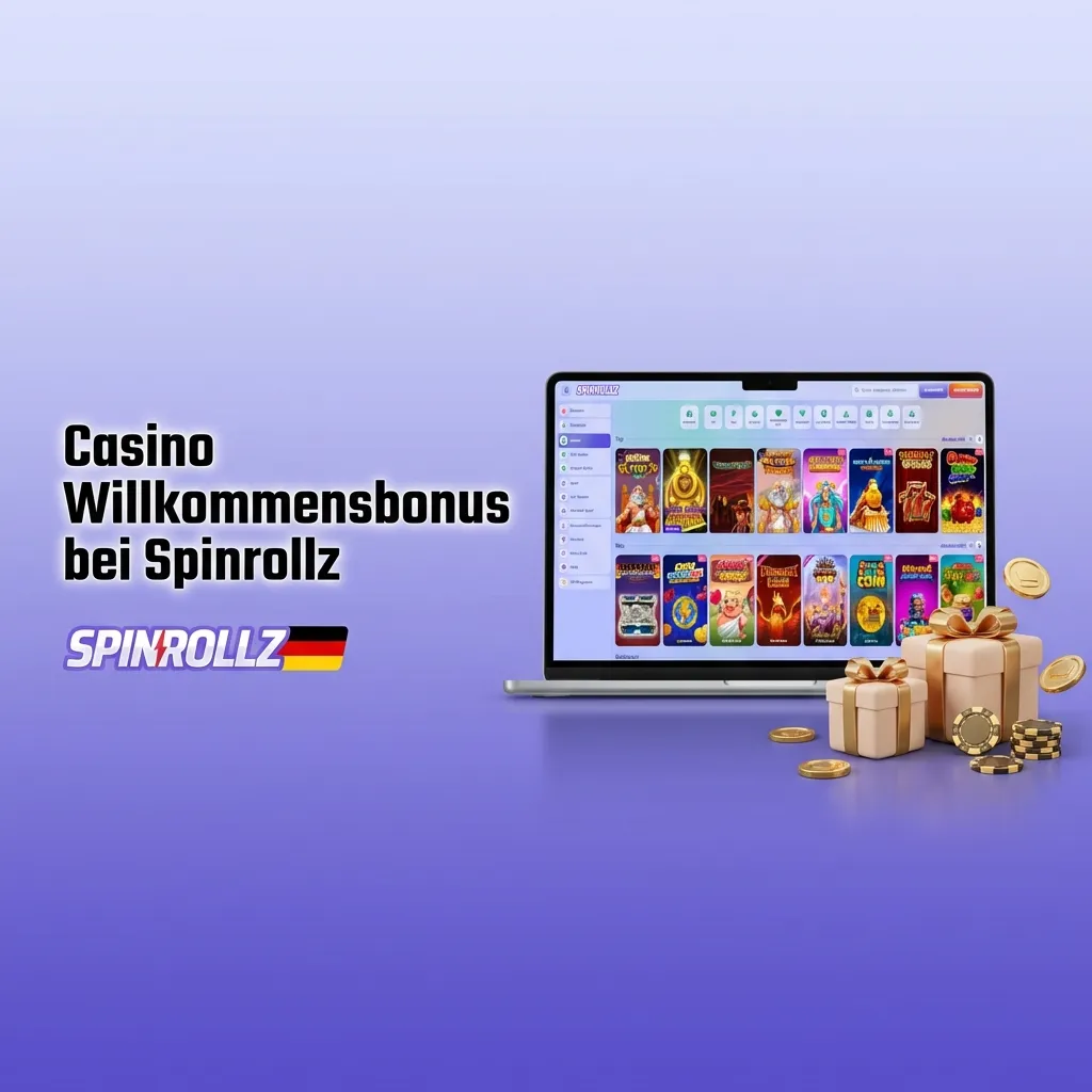 Spinrollz Casino Willkommensbonus: 100% bis 500€ und 200 Freispiele.