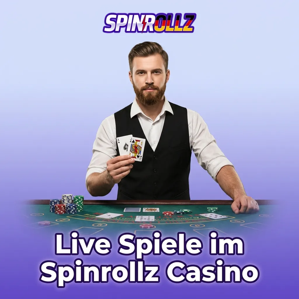Live-Dealer-Spiele wie Roulette, Blackjack und Game Shows im Spinrollz Casino.