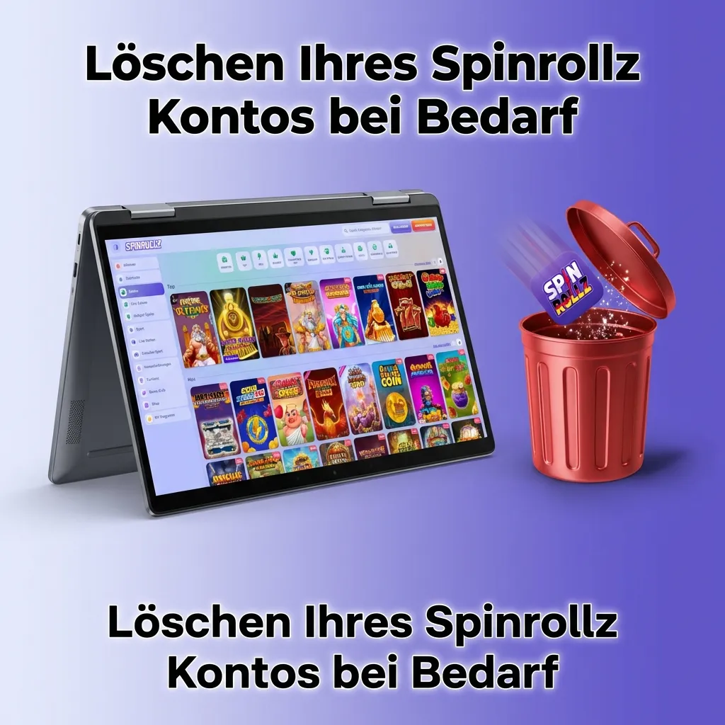 Anleitung zum Löschen oder Deaktivieren Ihres Spinrollz-Kontos über den Kundendienst.