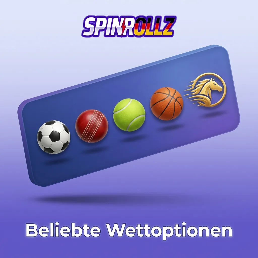 Beliebte Spinrollz Wettoptionen: Live-Wetten, Multi Live und Pre-Match Wetten.