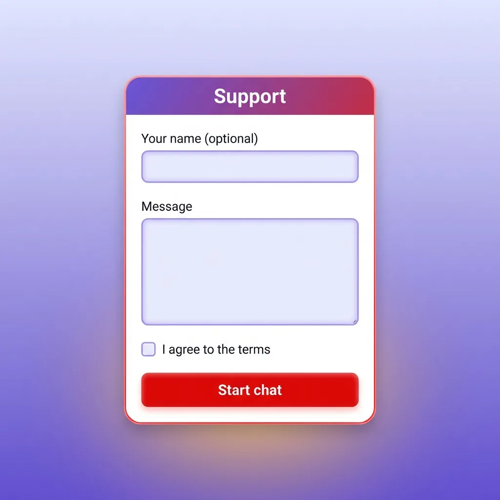 Symbolbild für Kundensupport mit Live-Chat und E-Mail-Kontakt.