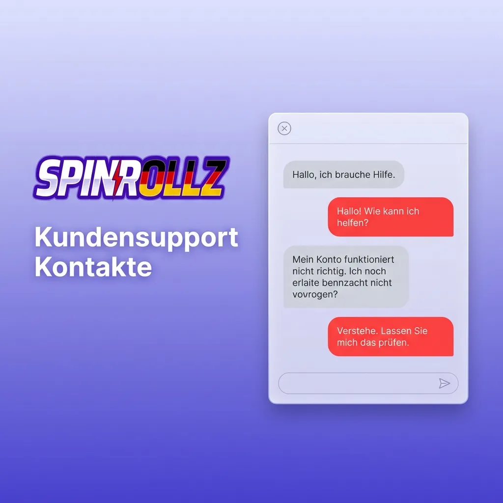 Spinrollz Kundensupport: Kontakt via 24/7 Live-Chat, E-Mail und Hilfe-Center.