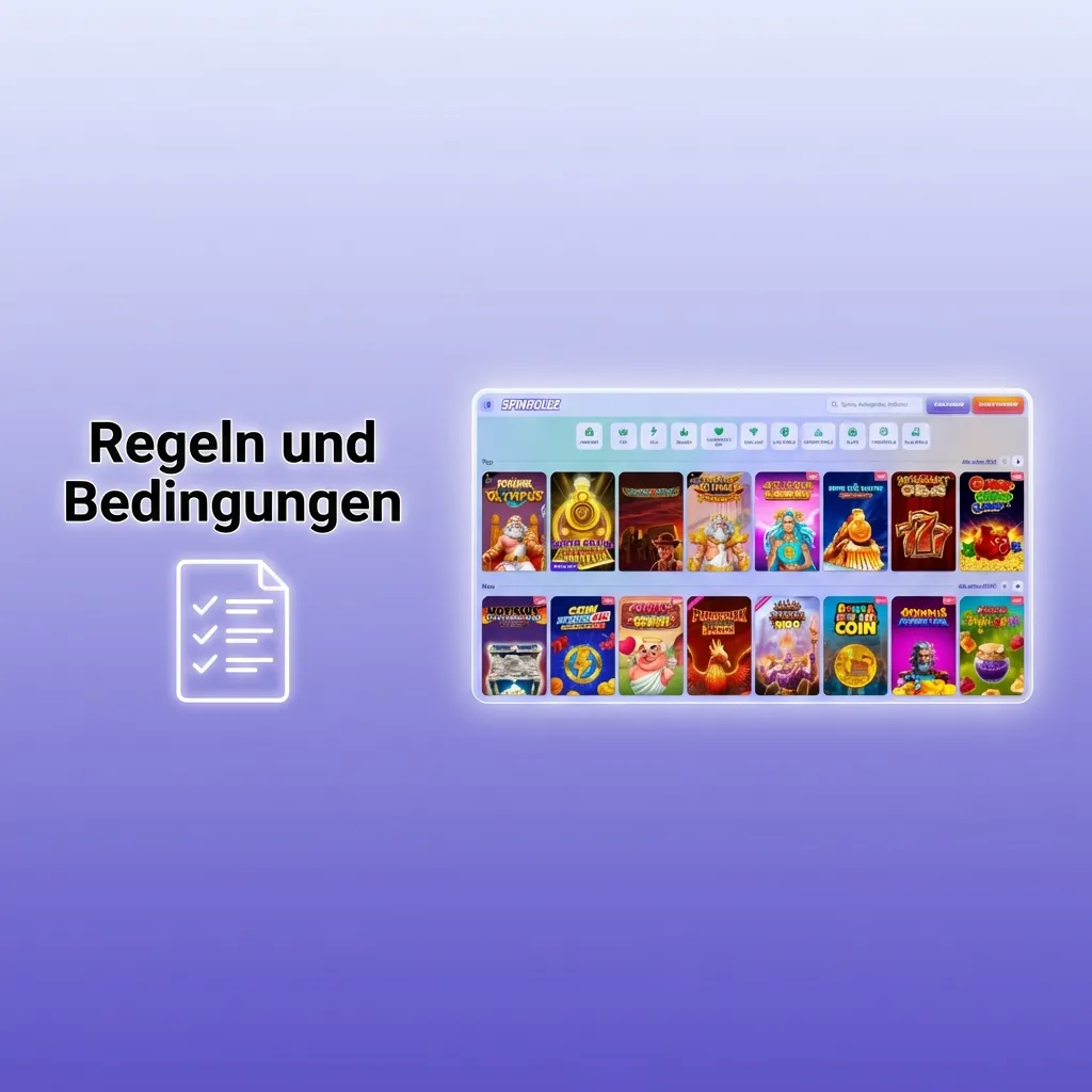 Übersicht der Regeln und Bedingungen zur Nutzung der Plattform.