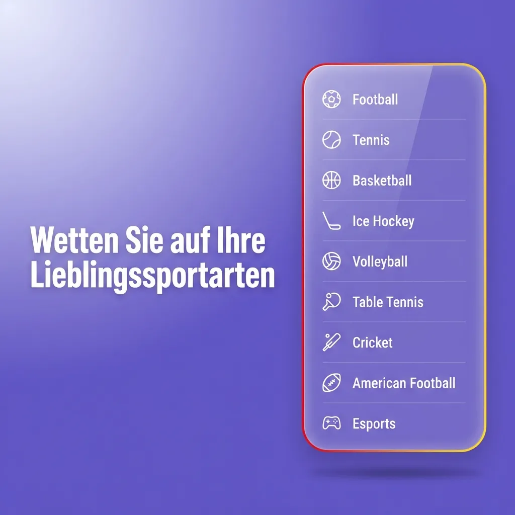 Fußball, Tennis und Basketball symbolisieren das vielfältige Sportwetten-Angebot.