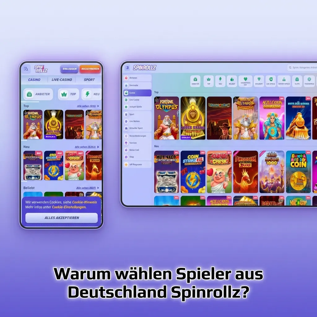 Spinrollz Casino Vorteile für deutsche Spieler: Spiele, Boni und Support.